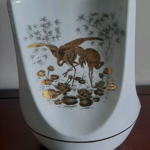 Limoges porcelain vase used, dimensions 24x14cm