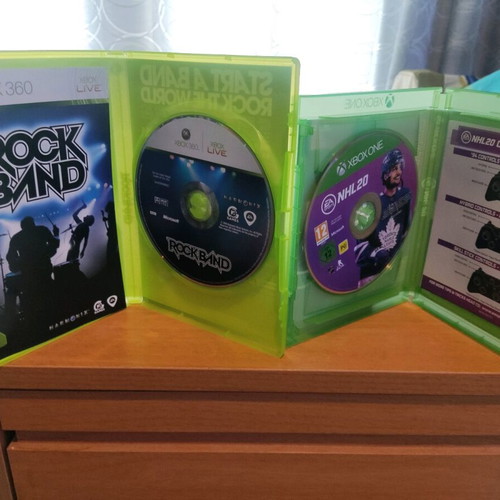 Rock Band Xbox 360 and NHL 20 Xbox One like new