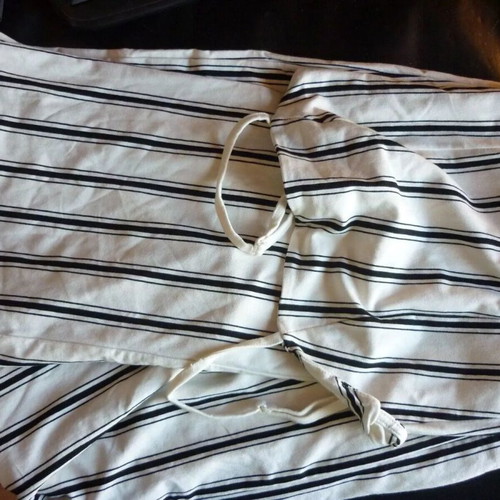 Bershka striped white black jumpsuit size XS used