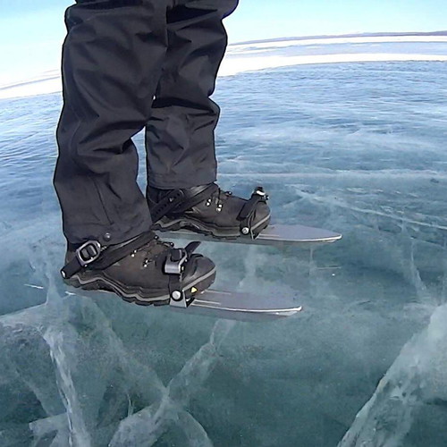 Lundhags ice skates like new, Swedish aluminum