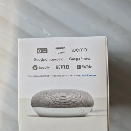 Google Home Mini smart speaker new, sealed, Chalk color
