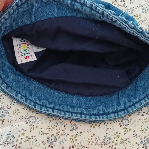 Denim bucket hat Stamion like new, blue, size 50cm