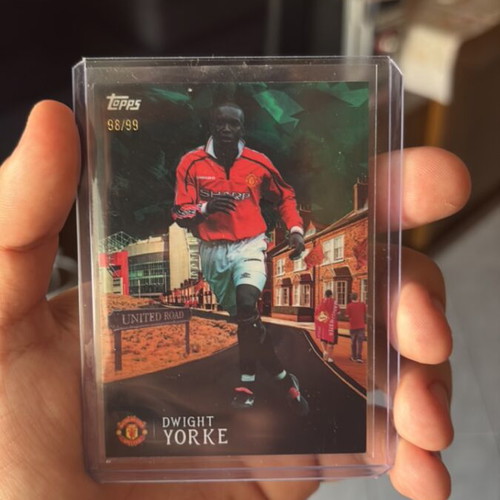Dwight Yorke Numbered Card 98/99 Manchester United Topps like new
