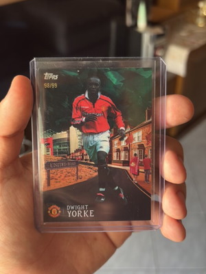 Dwight Yorke Numbered Card 98/99 Manchester United Topps like new