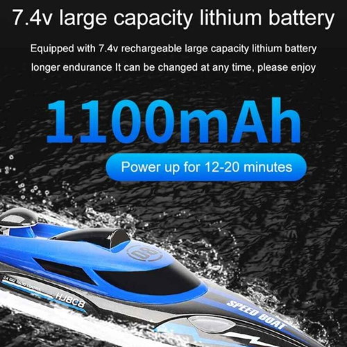 Remote Control Boat HJ808 used, 25 km/h, blue