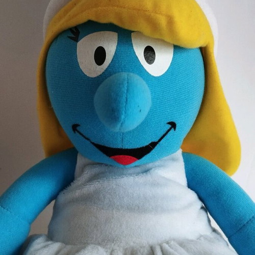 Smurfette plush large 50 cm used