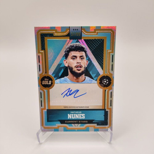 Topps Gold Matheus Nunes autograph card /99 like new