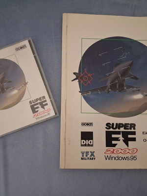 Super EF2000 flight simulator μεταχειρισμένος με σπάνιο ελληνικό manual