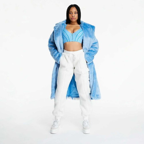 Adidas X Ivy Park Teddy Cargo Sweat Pants used, white, unisex, oversized