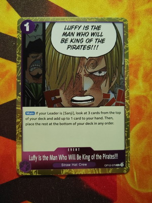 Luffy Is the Man Who Will Be King of the Pirates!!! OP12-079 καινούργιο