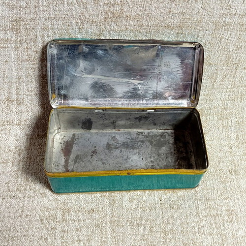 Corona Litho metal box used for lighter flints vintage