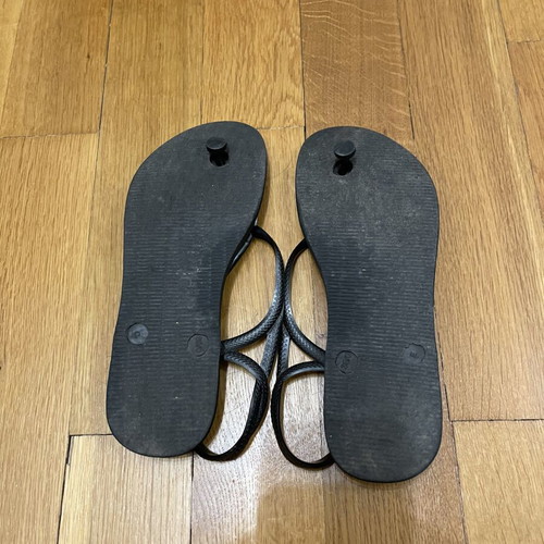 Havaianas Luna sandals black, like new, size 38-39