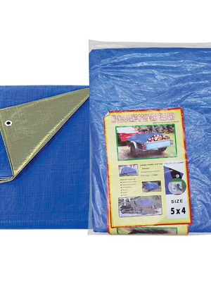Waterproof Tarp with Grommets 5x4m 90g/m² new