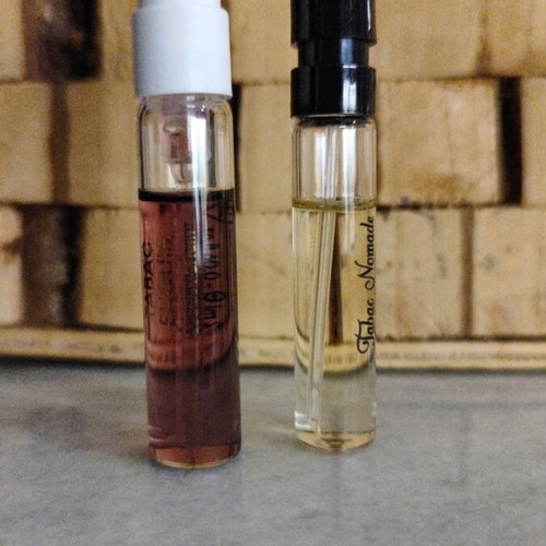 Tabac Exquis and Tabac Nomade perfume set, travel size