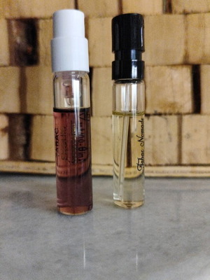 Tabac Exquis and Tabac Nomade perfume set, travel size