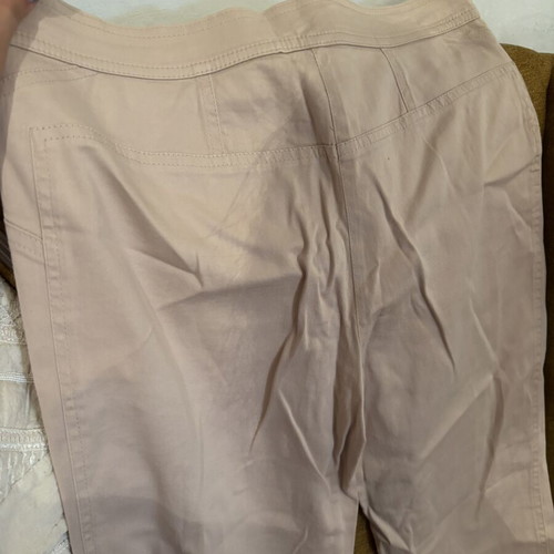 Beige straight-leg pants like new, size XXXL