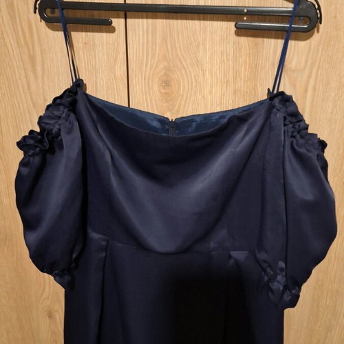 Satin dress like new, blue, size L
