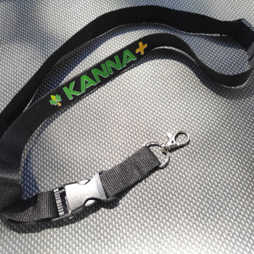 Keychain lanyard black, new