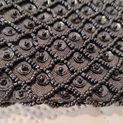 Wallet like new, small beaded black