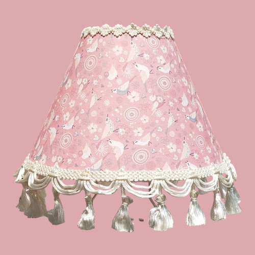 Pink Carderines Lampshade 20x17x12 Handmade