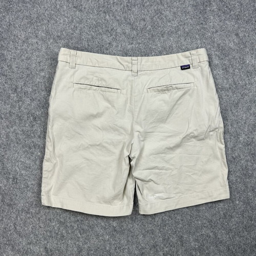 Patagonia Organic Cotton Chino Shorts Women Size 6 Used Beige