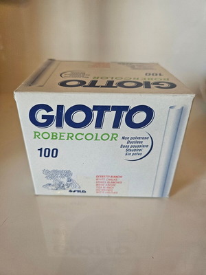 Giotto 100 white chalks new