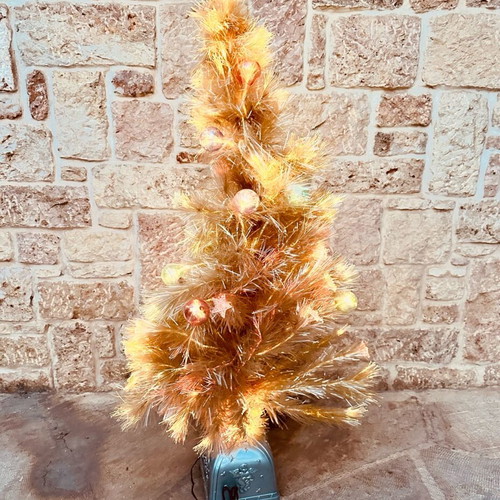Illuminated Christmas tree with optical fibers new, height 1.25 cm