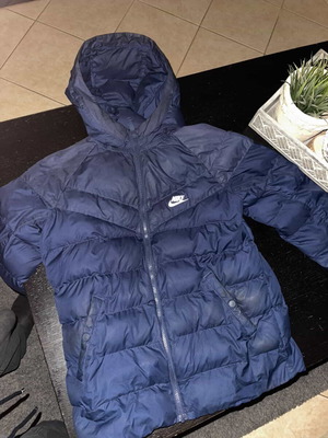 Nike jacket with hood unisex used, blue, 16+