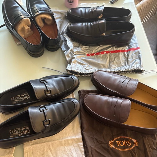 Men's designer brand shoes like new, loafers and moccasins