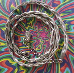 Braided chain like new, silver