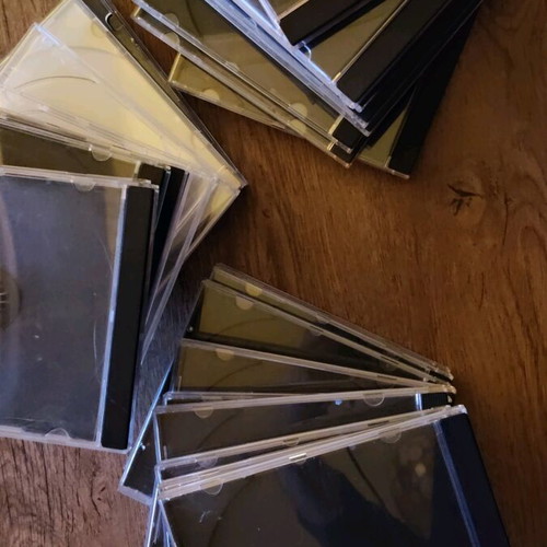 Empty CD cases used, pack of 30