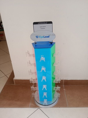 EyeLead περιστρεφόμενο σταντ παρουσίασης γυαλιών σαν καινούργιο, 30 θέσεων, 55 εκ.