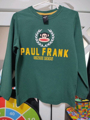 Paul Frank Alouette kids shirt size 4 like new, green
