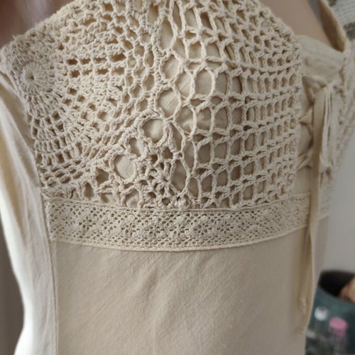 Linen dress like new, beige, size Medium