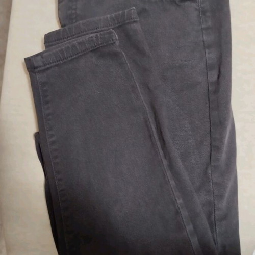 High-waisted jeans used, size M, black, H&M