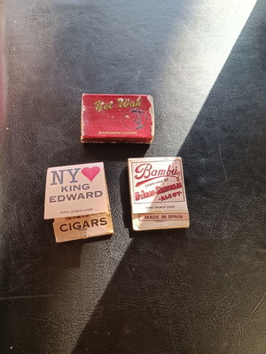 Matches used, collectible boxes from San Francisco 1986