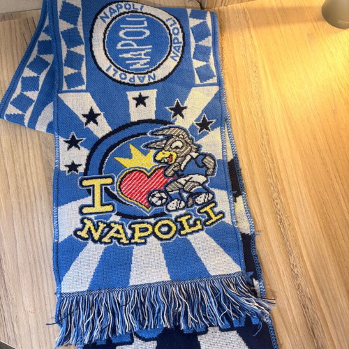 Napoli and Hamburg football scarves