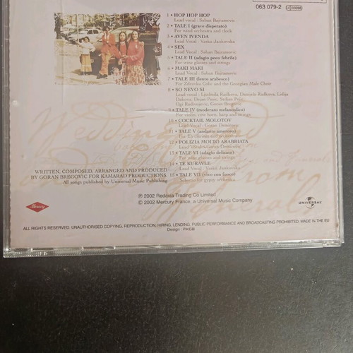 Goran Bregovic Tales and Songs from Weddings and Funerals CD like new