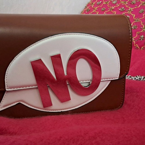 Zara No Crossbody Bag like new, brown and white vegan leather