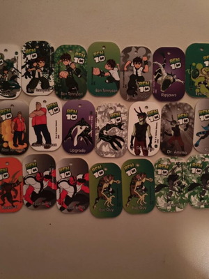 Ben10 metal tags pack of 50 like new