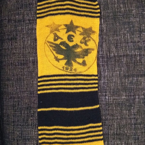 AEK scarf vintage used from the 1980s