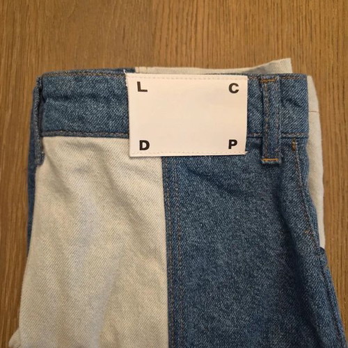 Les Coyotes de Paris Denim Patchwork Skirt W27, new with tags