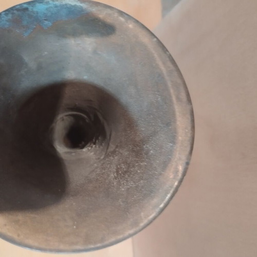 Old brass wind instrument used, decorative
