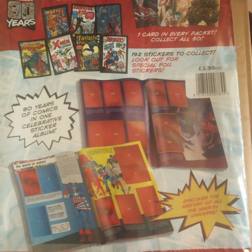 Panini Marvel 80 Years Anniversary албум нов с 192 стикера и 50 карти