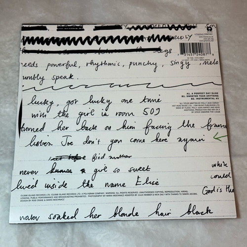 PJ Harvey A Perfect Day Elise 7” vinyl single 45 RPM like new