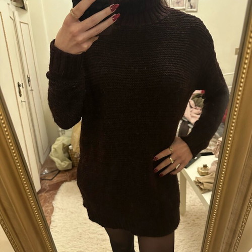 Zara sweater dress like new, brown