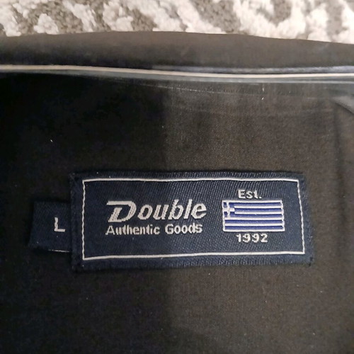 Double black shirt Large new Greek made
