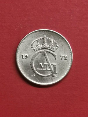 Sweden 10 Ore Coin 1972 used