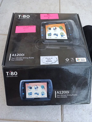 Tibo A1200i GPS navigation system used with memory card