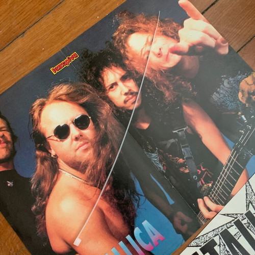 Metallica posters used, pack of 2, 90s authentic originals